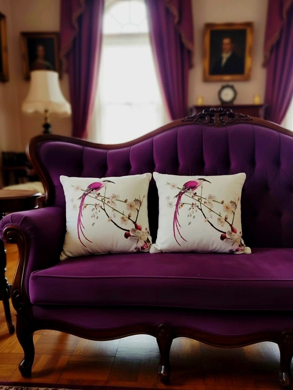 2 Iconic "Flight of the Orient" Pillow Case design from Ted Baker London.18"×18"